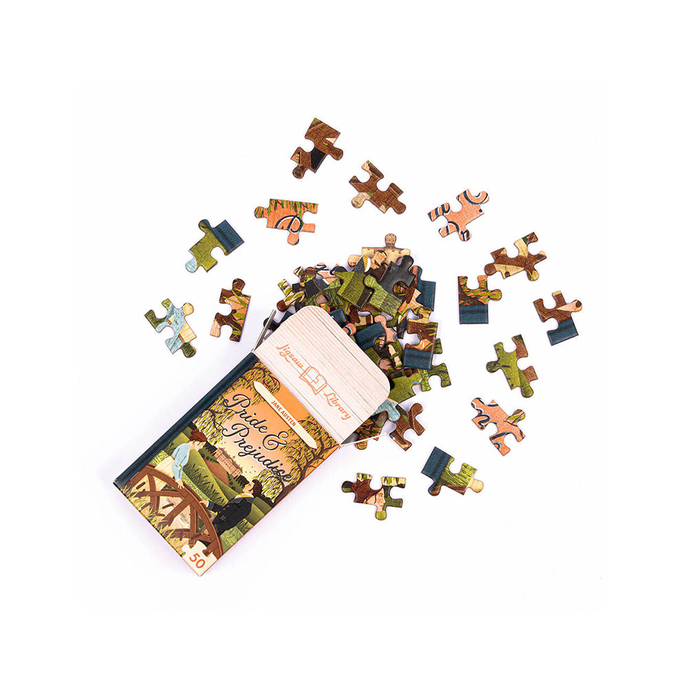Jigsaw Library Mini Puzzle 50pcs 6 Σχέδια - 1τμχ